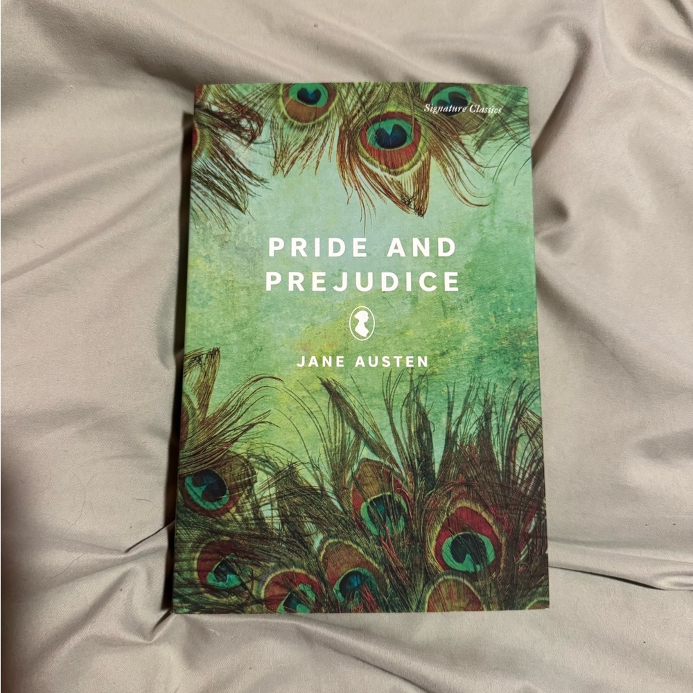 Pride and Prejudice Book with Peacock Design